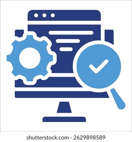 Elemento de icono de marketing de motor de Búsqueda para diseño