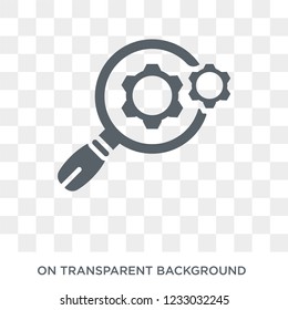 Search engine marketing icon. Trendy flat vector Search engine marketing icon on transparent background from Technology collection. 