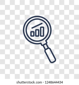 Search engine marketing icon. Trendy linear Search engine marketing logo concept on transparent background from Technology collection