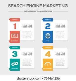 Search Engine Marketing Infographic Icons