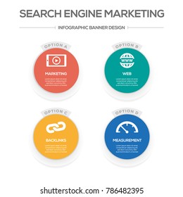 Search Engine Marketing  Infographic Icons