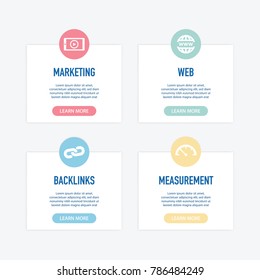 Search Engine Marketing Infographic Icons