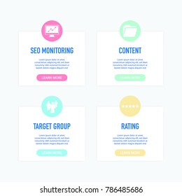 Search Engine Marketing Infographic Icons