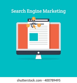 Search Engine Marketing Vector