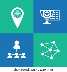 Search engine optimisation vector icon set