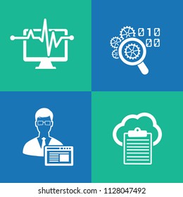 Search engine optimisation vector icon set