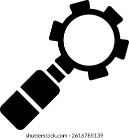 Search Engine Optimizatio Glyph Vector Icon Design