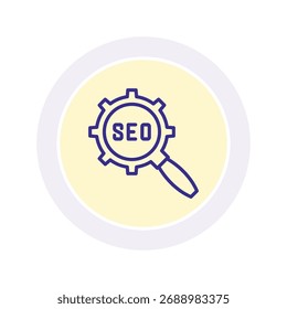 Search Engine Optimization color circle icon , vector, pixel perfect, illustrator file 