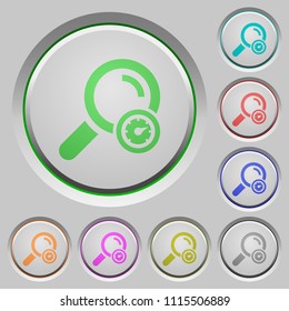 Search engine optimization color icons on sunk push buttons