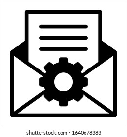 Search Engine Optimization - Custom Email Glyph Icon