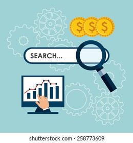 search engine optimization design, vector illustration eps10 graphic 