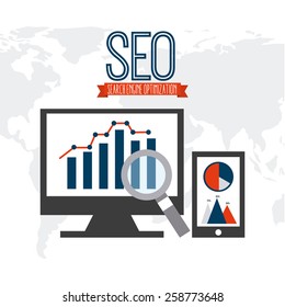 search engine optimization design, vector illustration eps10 graphic 