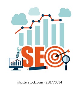 search engine optimization design, vector illustration eps10 graphic 