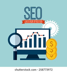 search engine optimization design, vector illustration eps10 graphic 