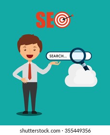 search engine optimization design, vector illustration eps10 graphic 