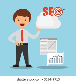 search engine optimization design, vector illustration eps10 graphic 