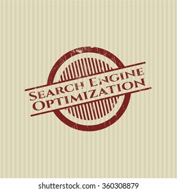 Search Engine Optimization grunge stamp
