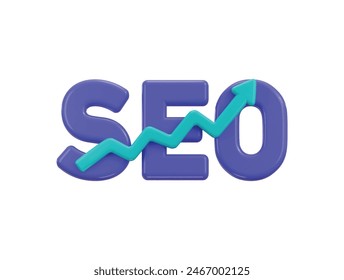 Search engine optimization icon 3d render concept of seo service icon vector illustration