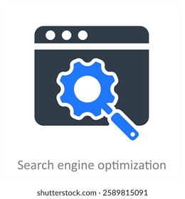 Search Engine Optimization icon concept