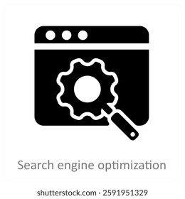 Search Engine Optimization icon concept