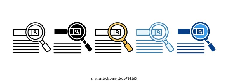 Search Engine Optimization Icon Set Multiple Style Collection