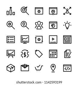 Search Engine Optimization icons in for any purposes. Perfect for website mobile app presentation and any other projects. Suitable for any user interface and user experience.