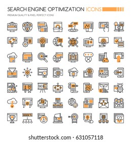 Search Engine Optimization Icons, Thin Line and Pixel Perfect Icons