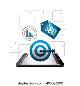 search engine optimization icons vector illustration design