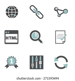 Search Engine Optimization Information Content Icon Concept