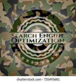Search Engine Optimization on camouflage texture