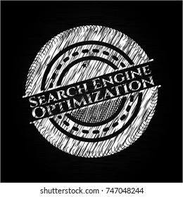 Search Engine Optimization on chalkboard