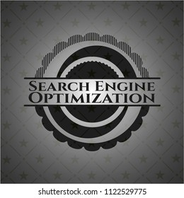 Search Engine Optimization realistic dark emblem