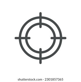 Search engine optimization related icon outline and linear vector.