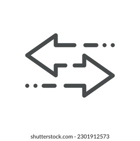 Search engine optimization related icon outline and linear vector.