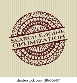 Search Engine Optimization rubber grunge stamp