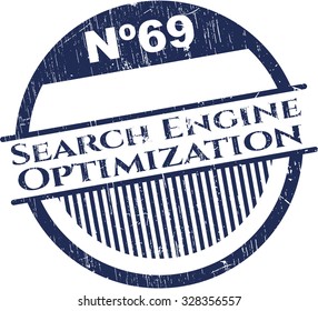 Search Engine Optimization rubber grunge seal