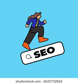 Search Engine Otimization - SEO marketing digital. seo marketing digital, seo otimização do site, seo ilustração de pesquisa