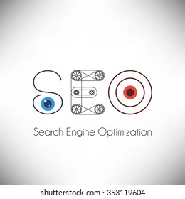 Search Engine Optimization, SEO icon vector design