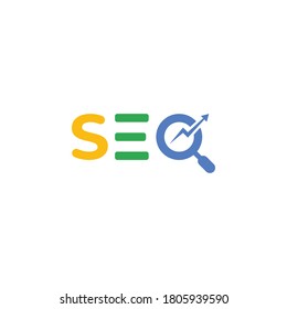 Search engine optimization SEO logo design vector illustration