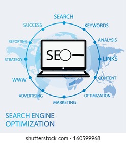 search engine optimization. vector Illustration.