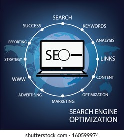 search engine optimization. vector Illustration.