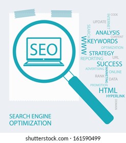 search engine optimization. vector Illustration.