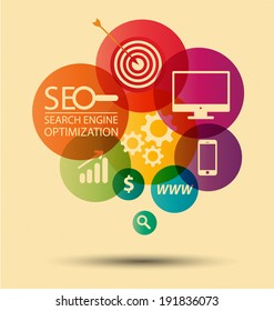 search engine optimization. vector Illustration.