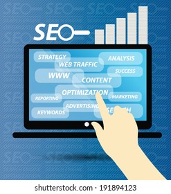 search engine optimization. vector Illustration.