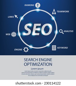 search engine optimization. vector Illustration.