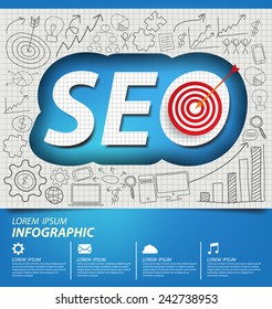 search engine optimization. vector Illustration.