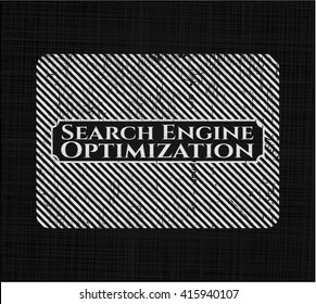 Search Engine Optimization written with chalkboard texture