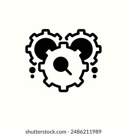 search engine optimizationicon, isolated glyph icon theme seo