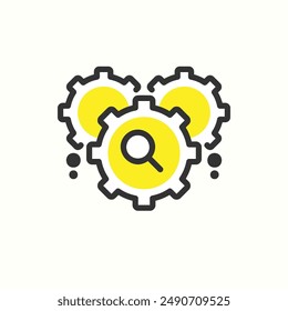 search engine optimizationicon, isolated glyph icon theme seo