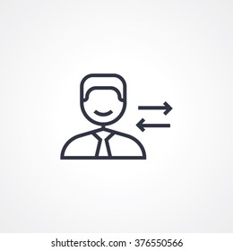 Search Engine Optimizer Icon : people cooperation
